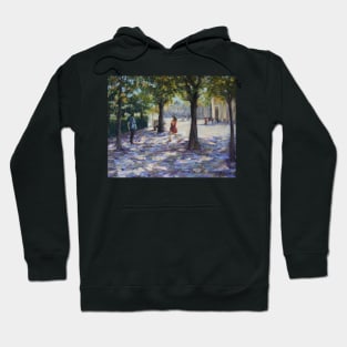 Walking near the Louvre, Paris Hoodie